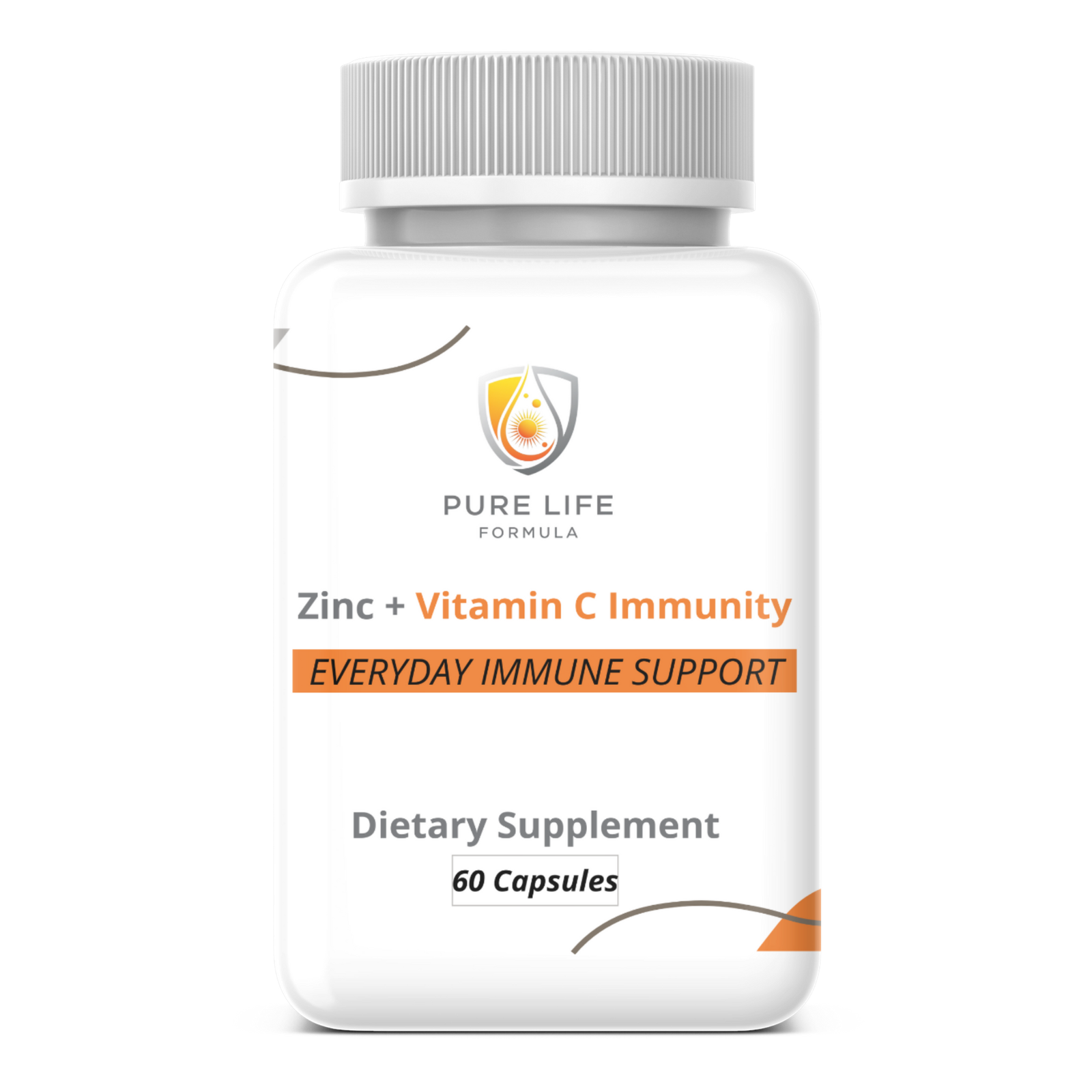 Zinc + Vitamin C Immunity (1 Bottle x 60 Capsules)