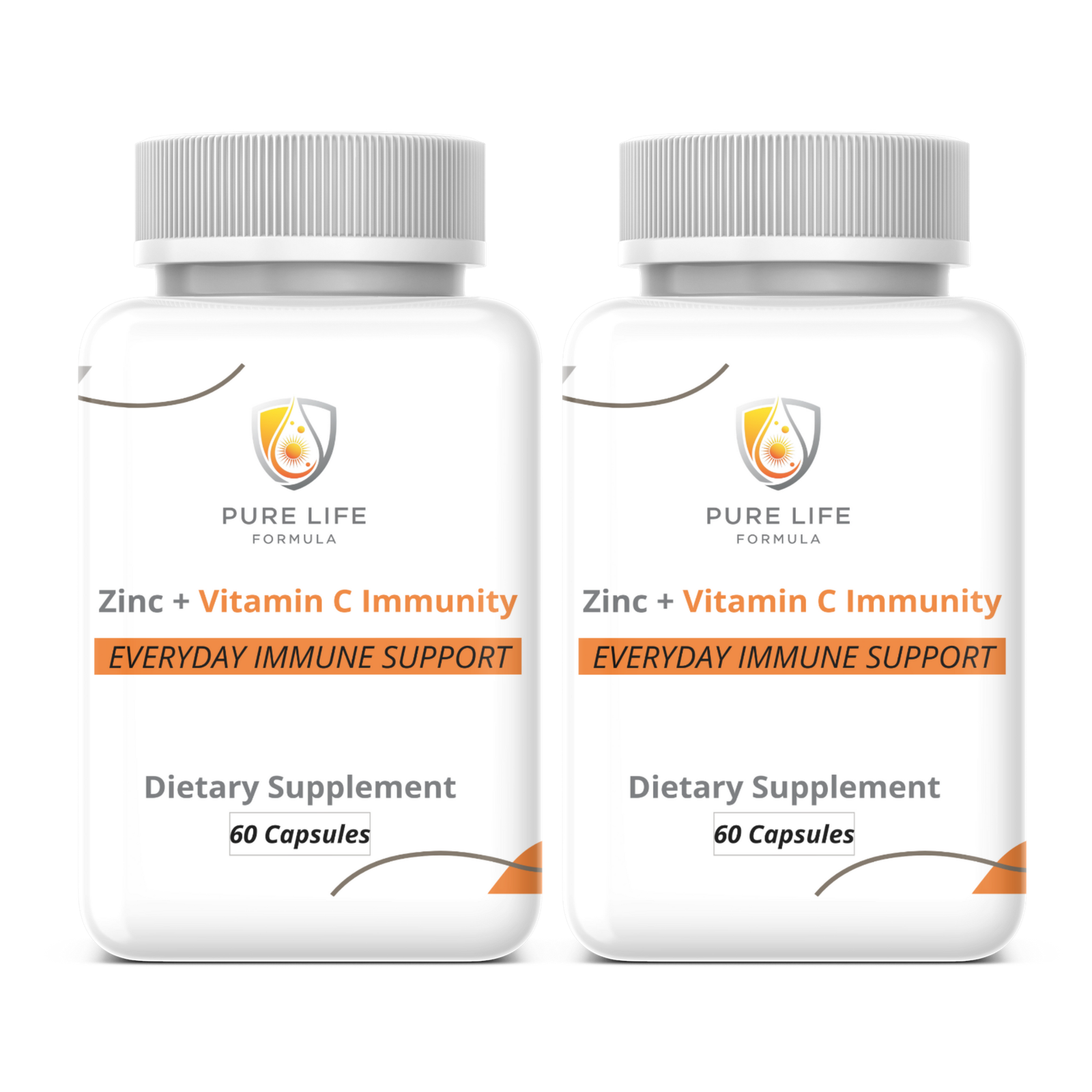 Zinc + Vitamin C Immunity (2 Bottle x 60 Capsules)