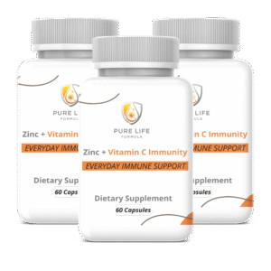 Zinc + Vitamin C Immunity (3 Bottles x 60 Capsules)