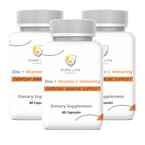 Zinc + Vitamin C Immunity (3 Bottles x 60 Capsules)